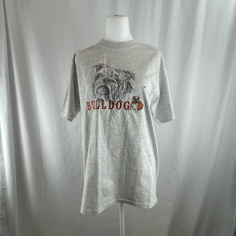 Embroidered English Bulldog Classic Line GR8 Dogs unisex NWT Size Medium